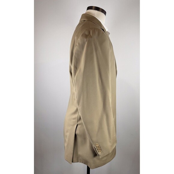 ISAIA Napoli Mens Blazer Brown Base S Aquaspider Super160s Wool Italian Suit 44L - Picture 8 of 16